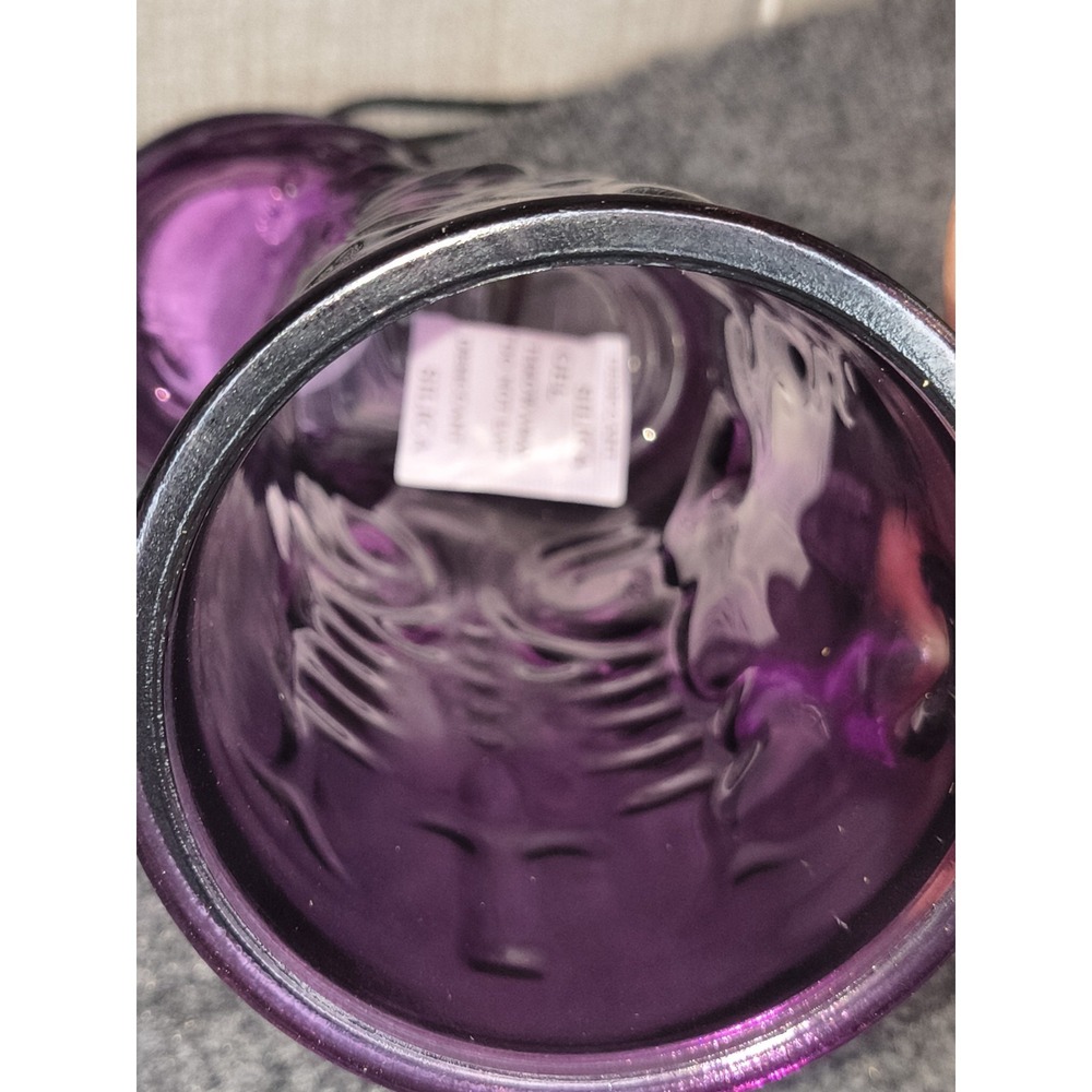 Destination Holiday Purple Glass Cowboy Boot Cup 20oz with Bamboo Lid and Straw - Picture 5 of 10